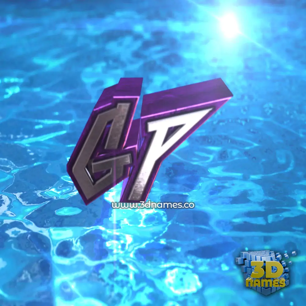 gp in Water 2015 style - 3D name wallpaper