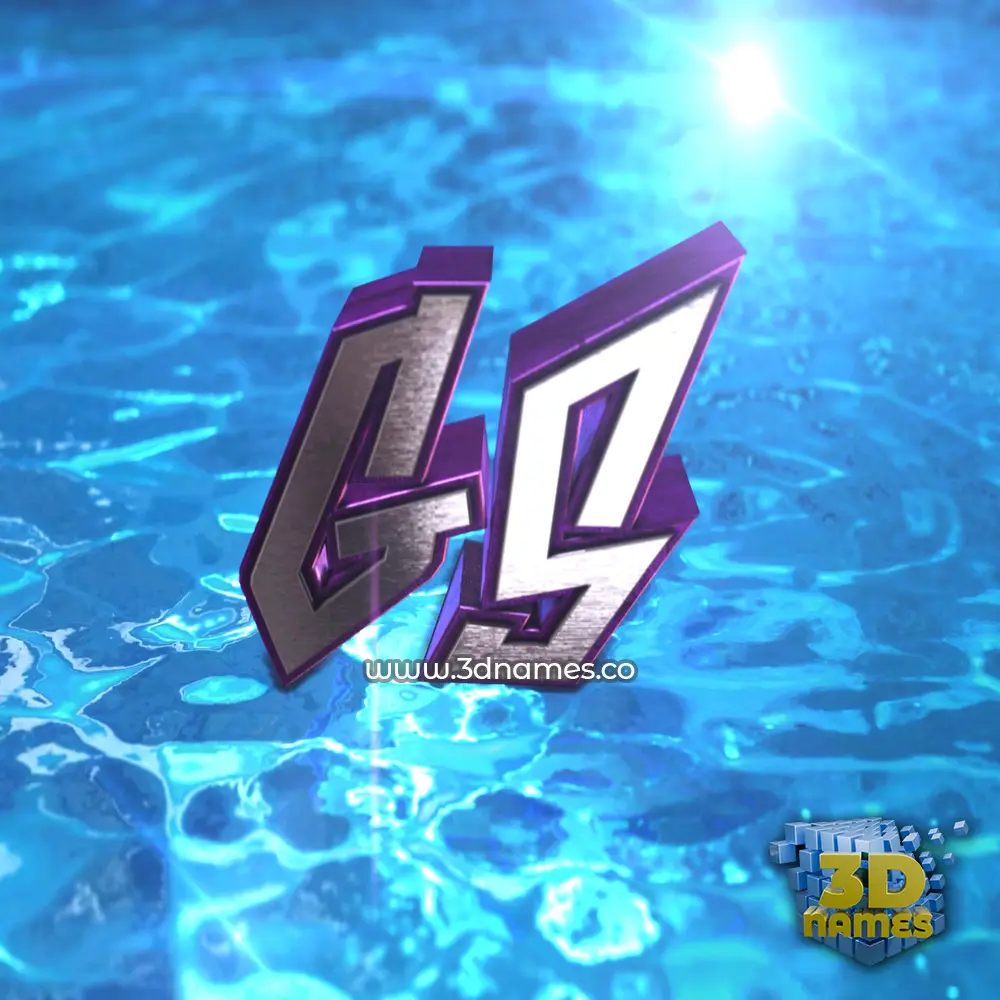 gs in Water 2015 style - 3D name wallpaper