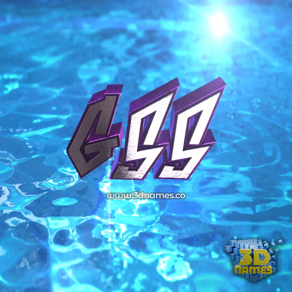 gss in Water 2015 style - 3D name wallpaper