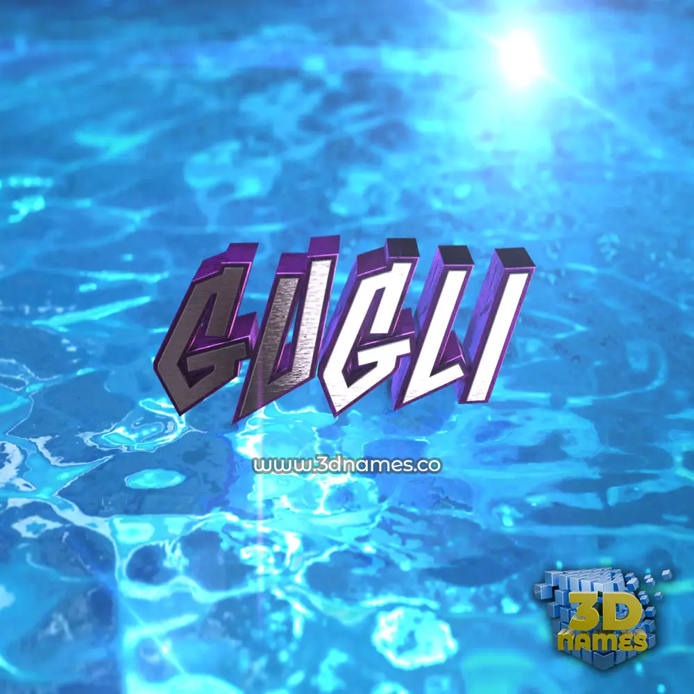 gugli in Water 2015 style - 3D name wallpaper