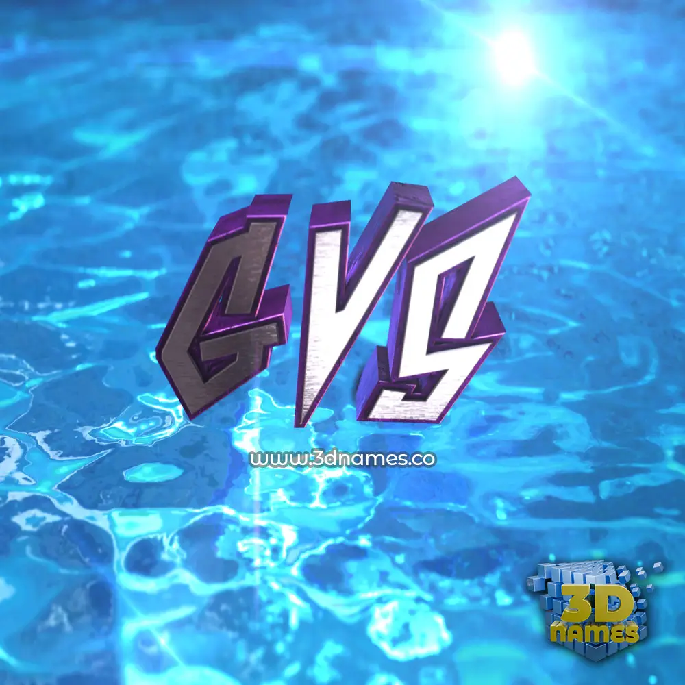gvs in Water 2015 style - 3D name wallpaper