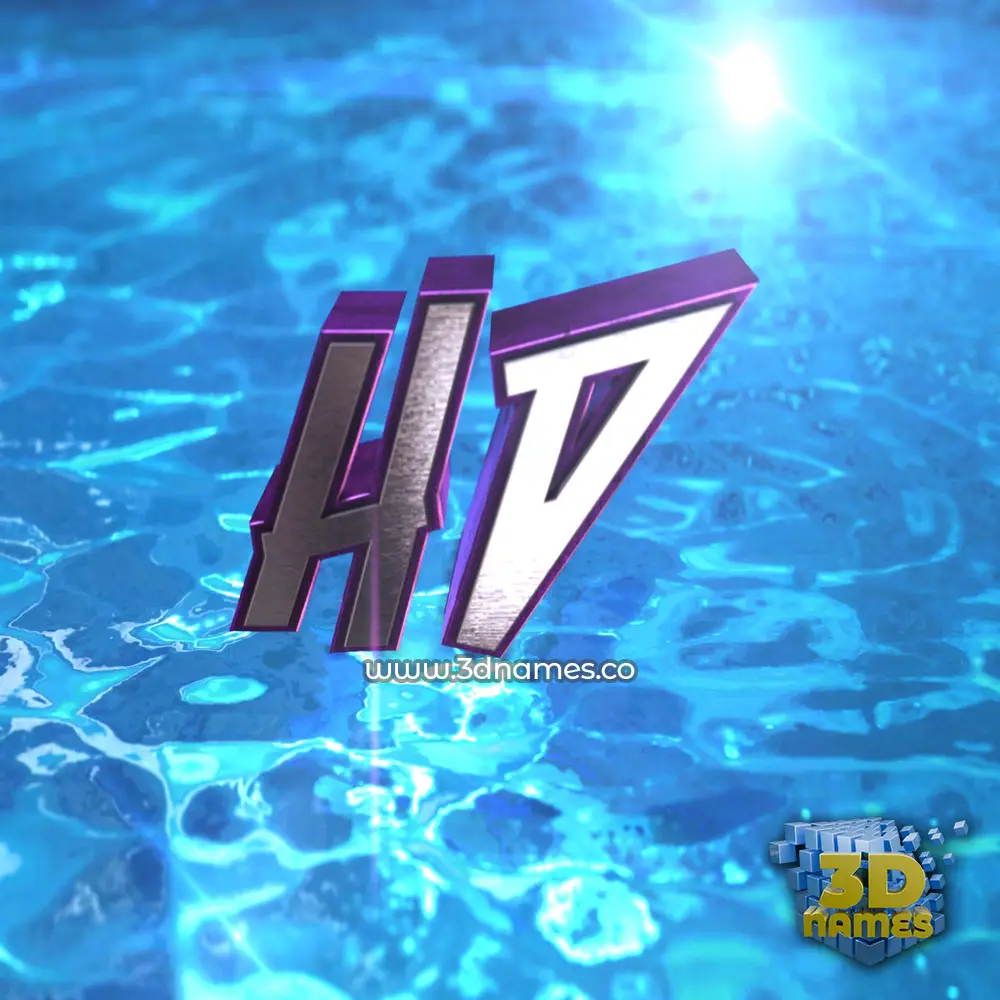 hd in Water 2015 style - 3D name wallpaper
