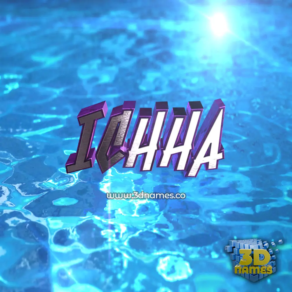 ichha in Water 2015 style - 3D name wallpaper