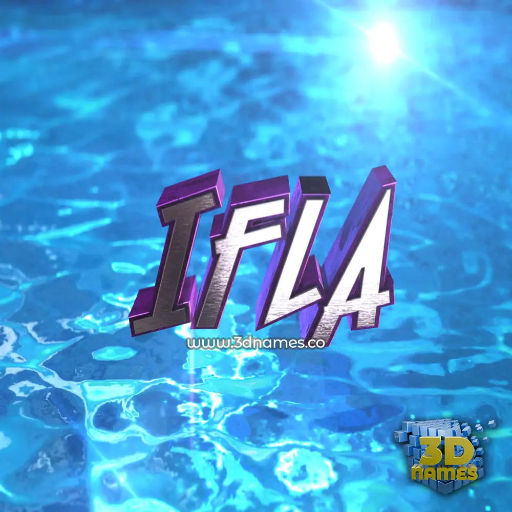 ifla in Water 2015 style - 3D name wallpaper