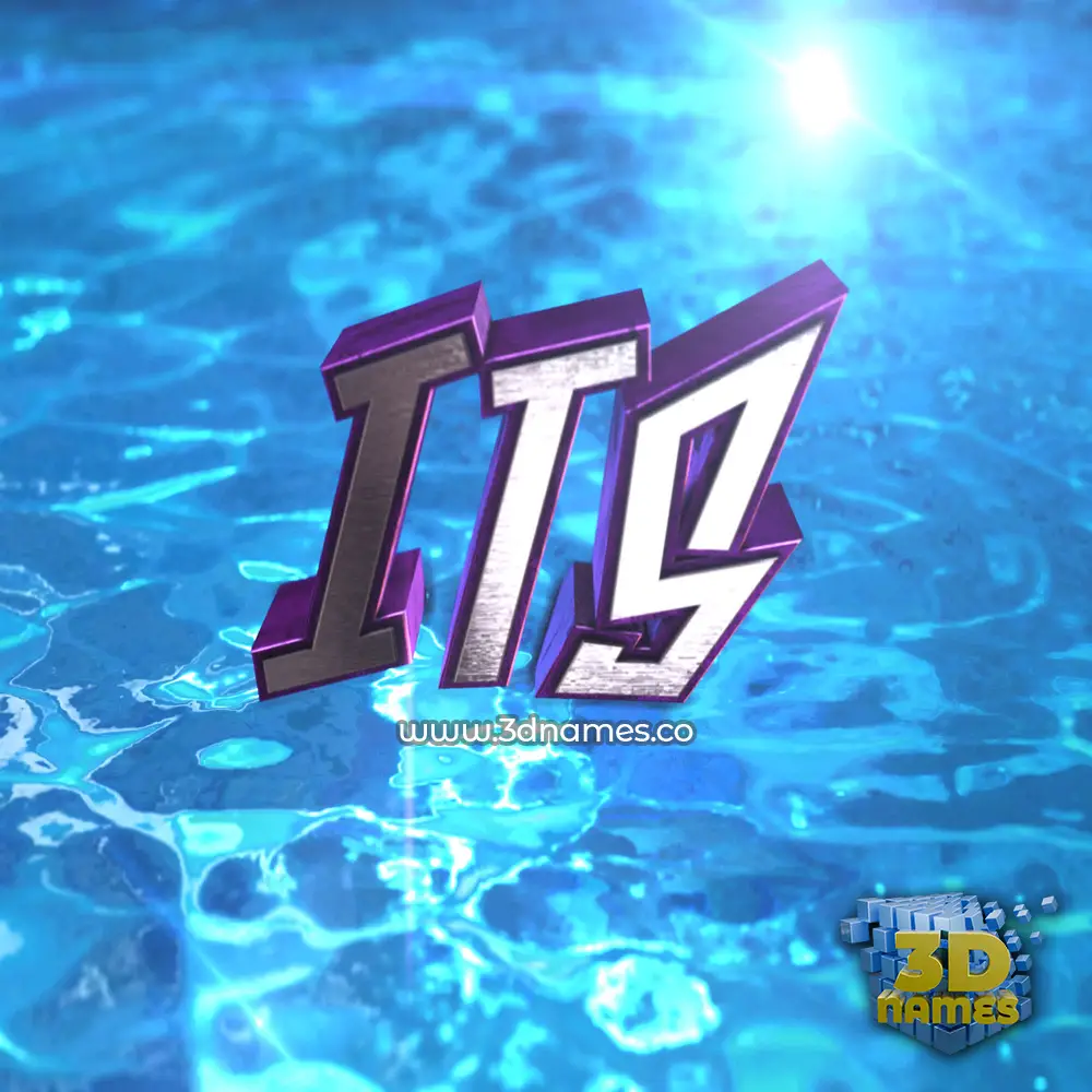 its in Water 2015 style - 3D name wallpaper