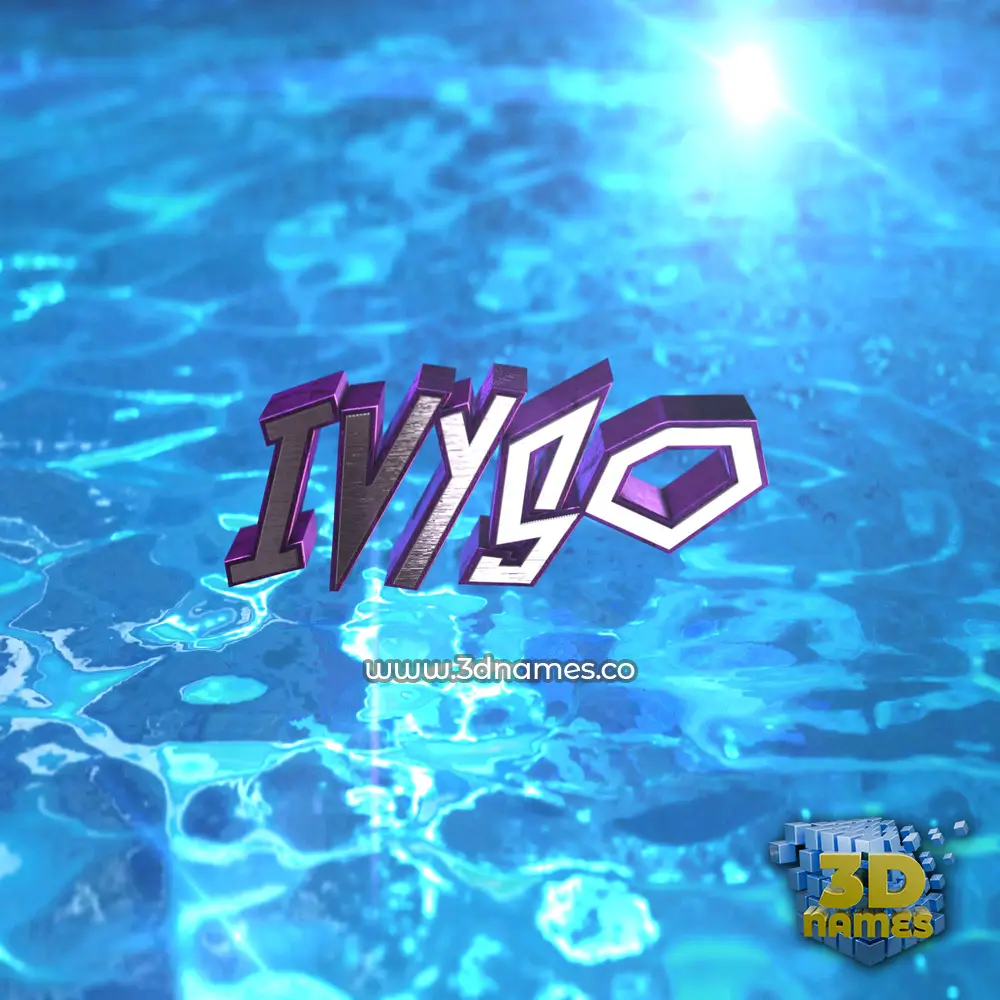 ivyso in Water 2015 style - 3D name wallpaper