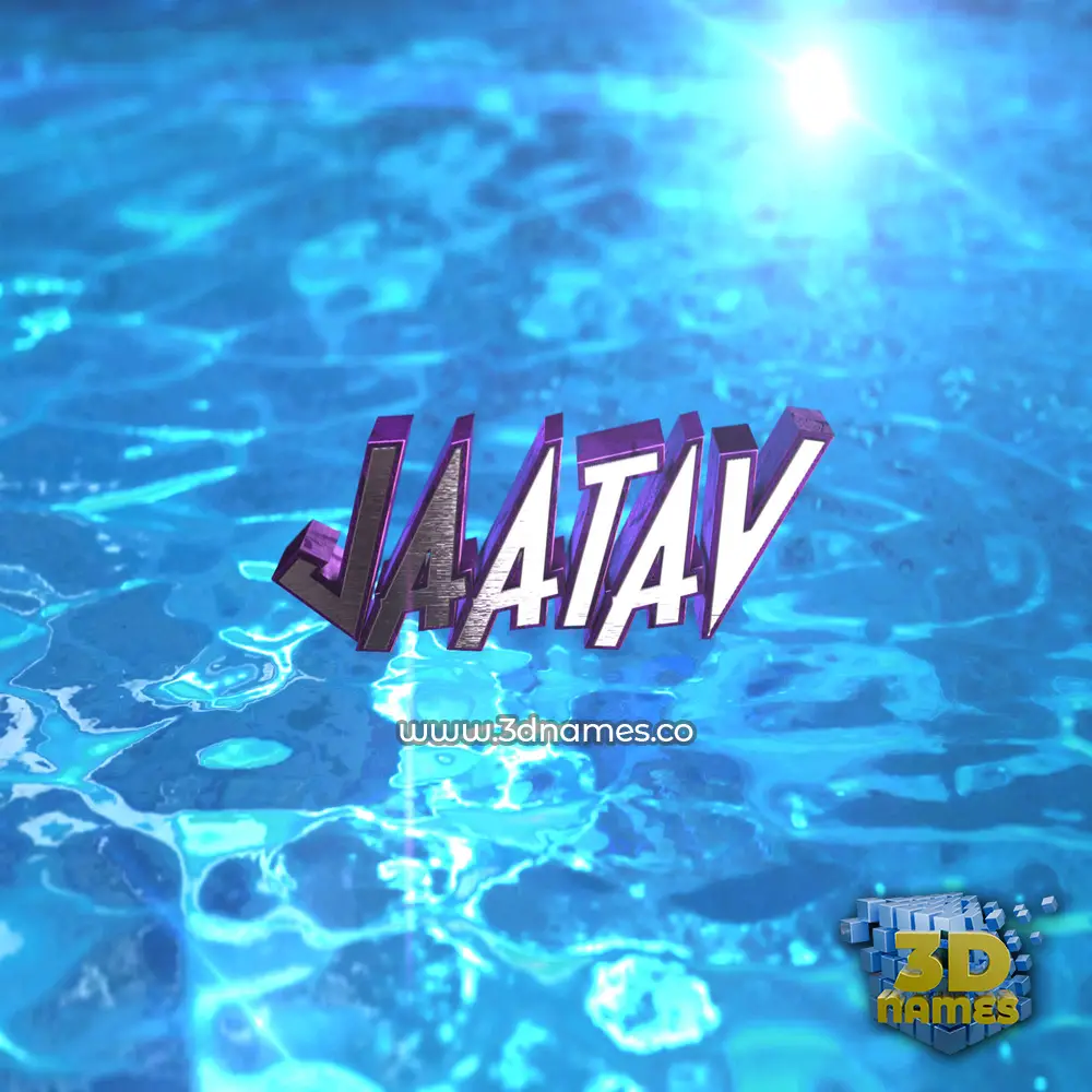 jaatav in Water 2015 style - 3D name wallpaper