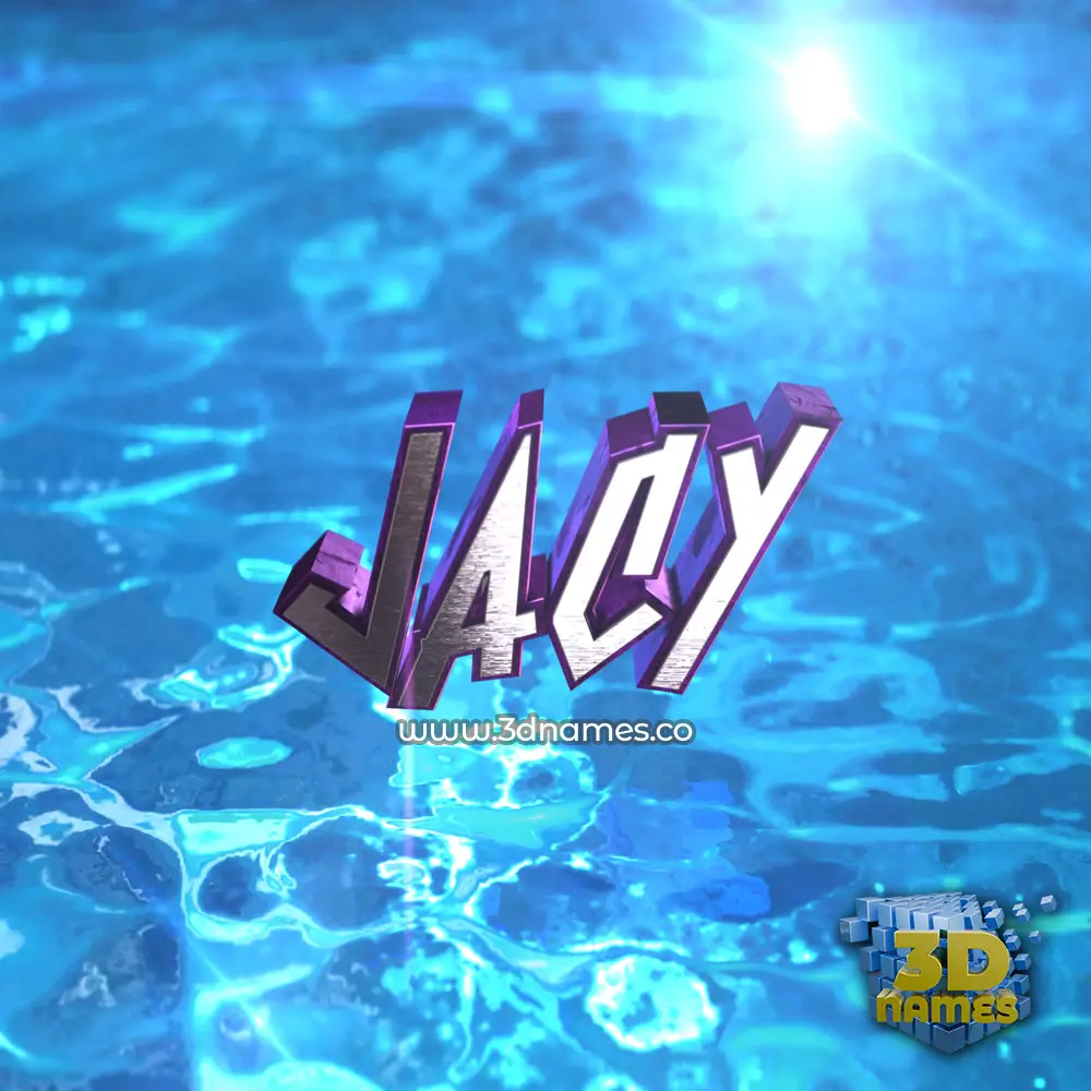 jacy in Water 2015 style - 3D name wallpaper