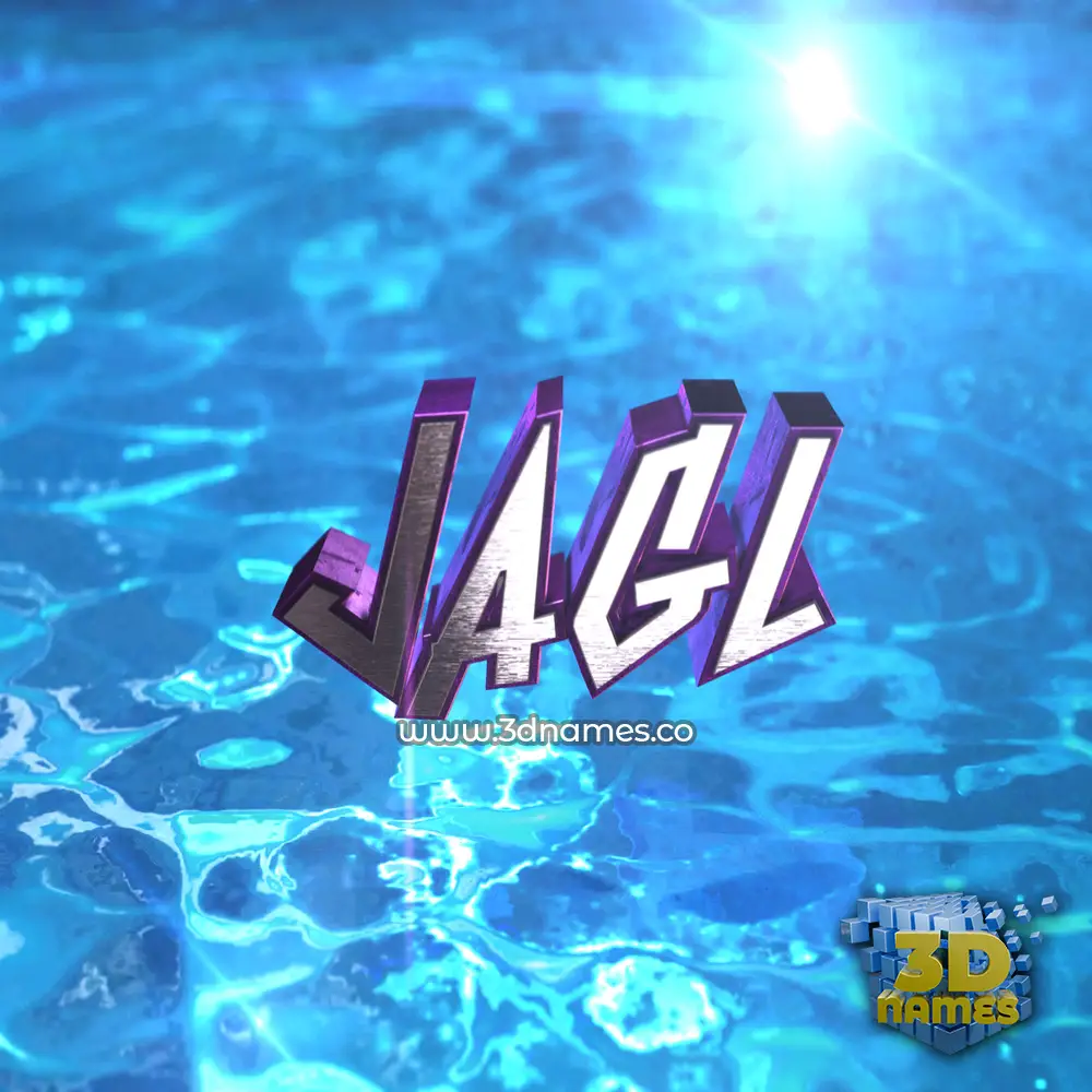 jagl in Water 2015 style - 3D name wallpaper