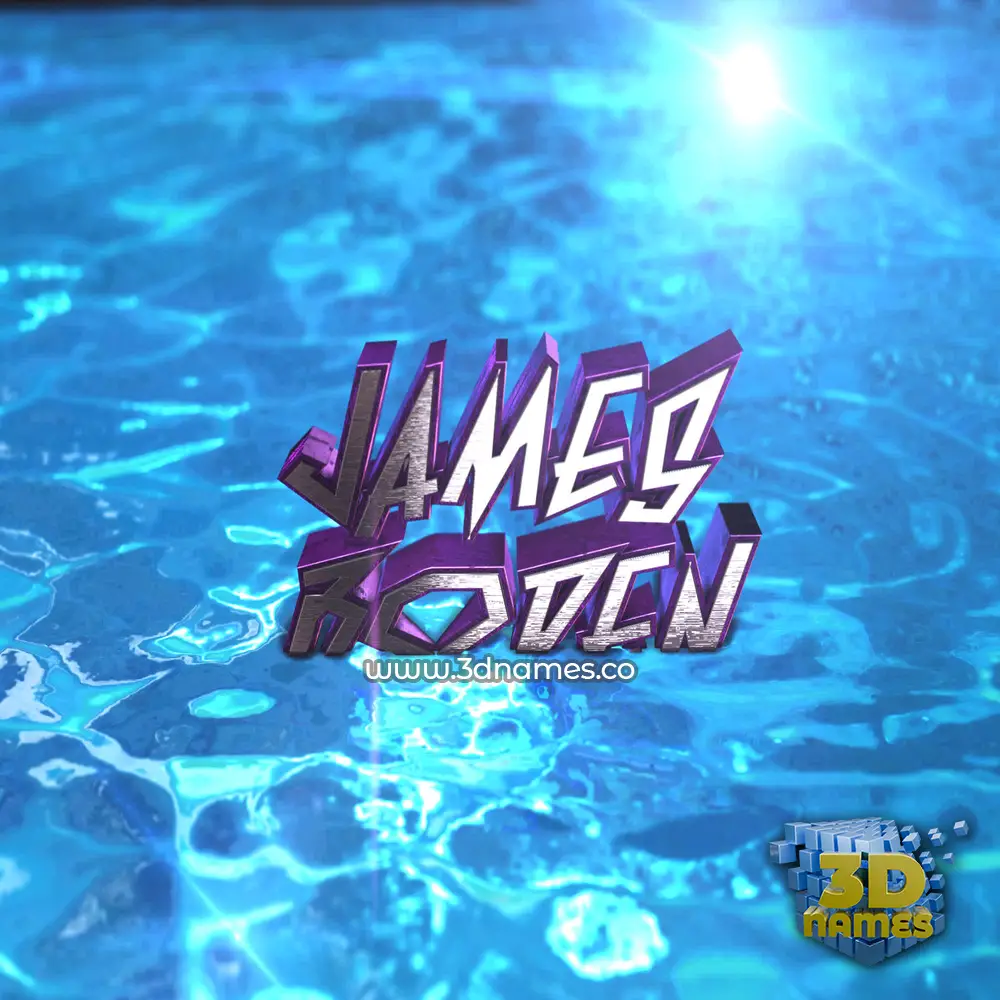 james boden in Water 2015 style - 3D name wallpaper