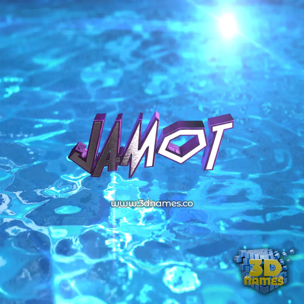 jamot in Water 2015 style - 3D name wallpaper