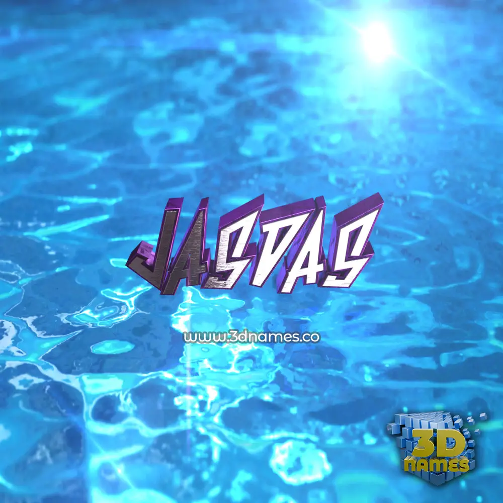 jasdas in Water 2015 style - 3D name wallpaper
