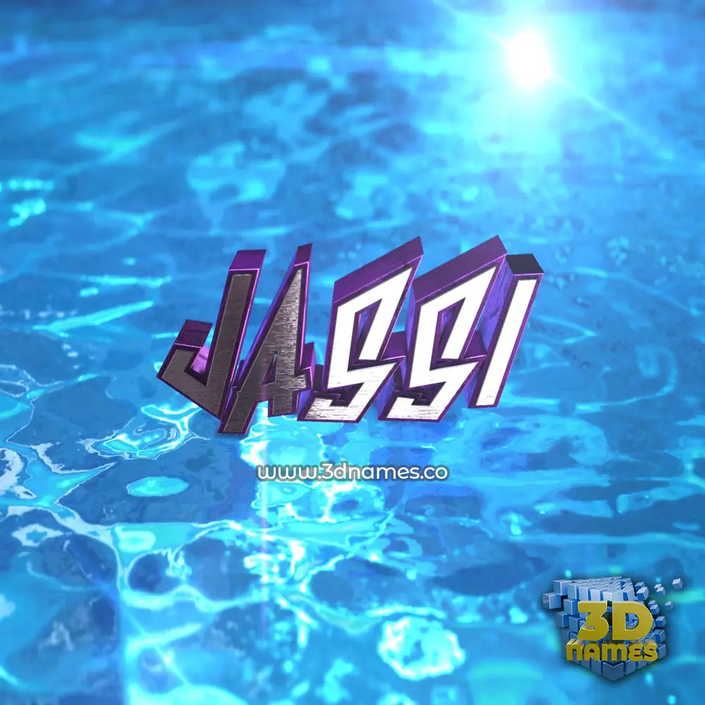 jassi in Water 2015 style - 3D name wallpaper