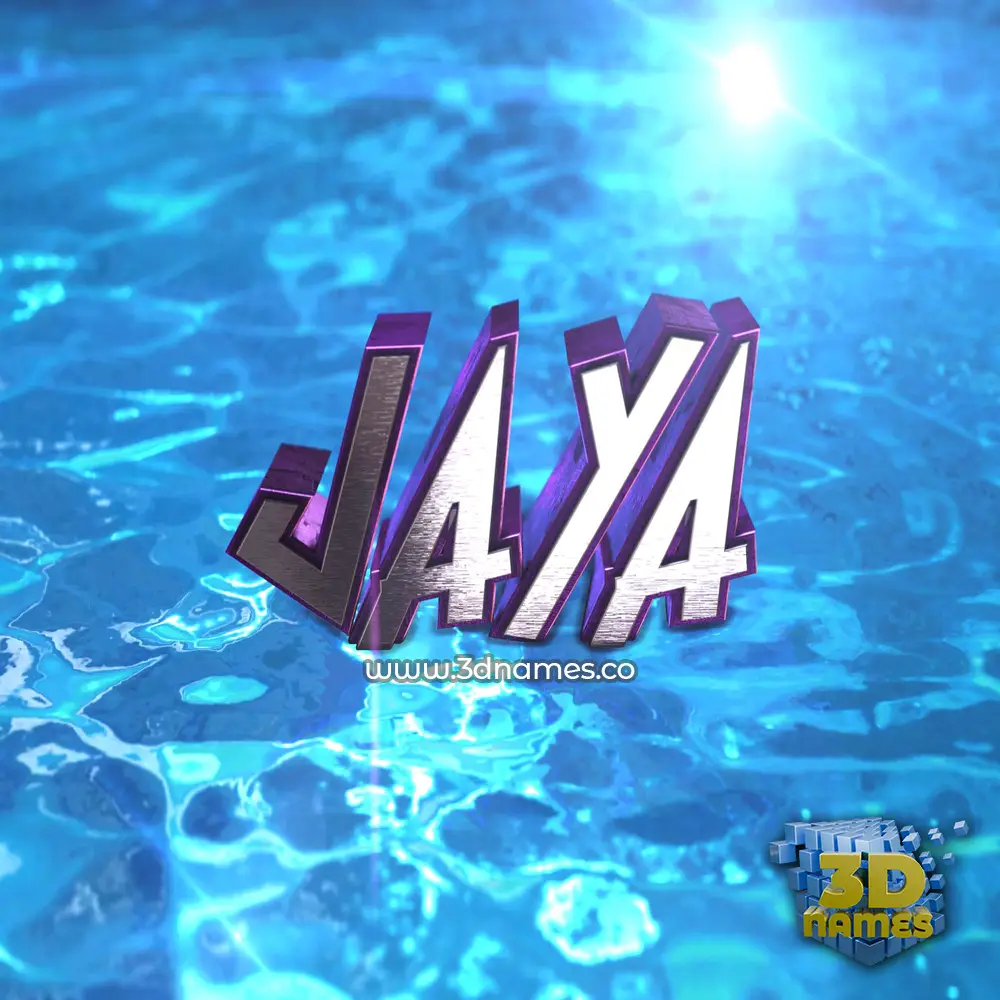 jaya in Water 2015 style - 3D name wallpaper