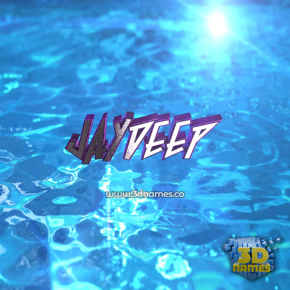 jaydeep in Water 2015 style - 3D name wallpaper
