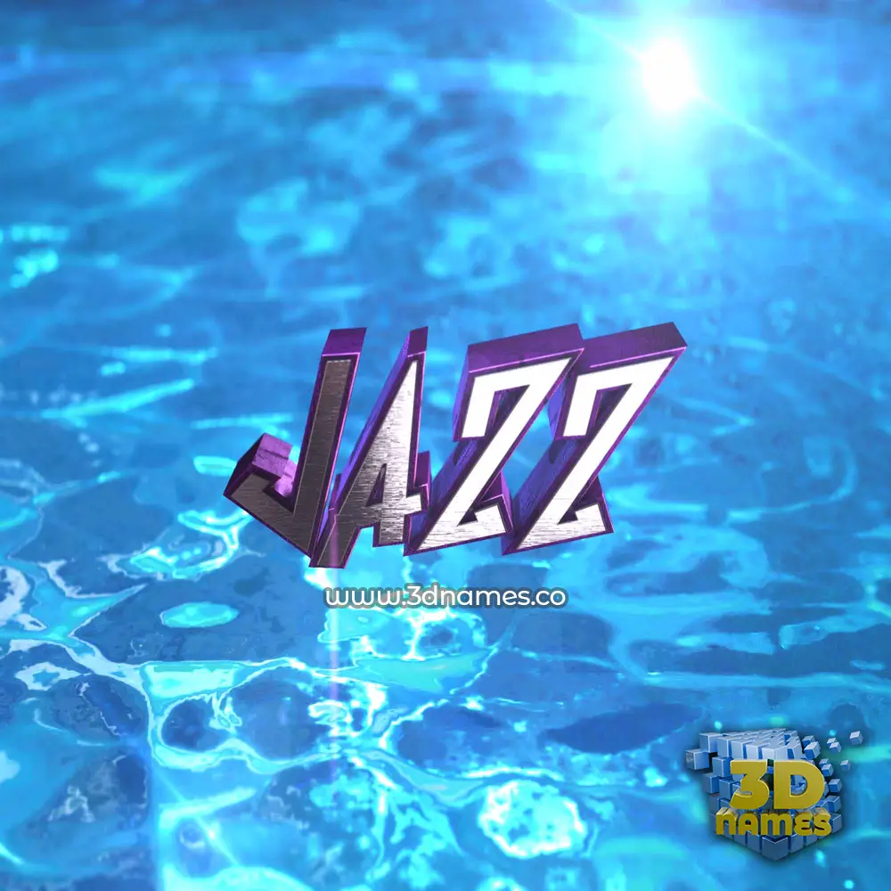 jazz in Water 2015 style - 3D name wallpaper
