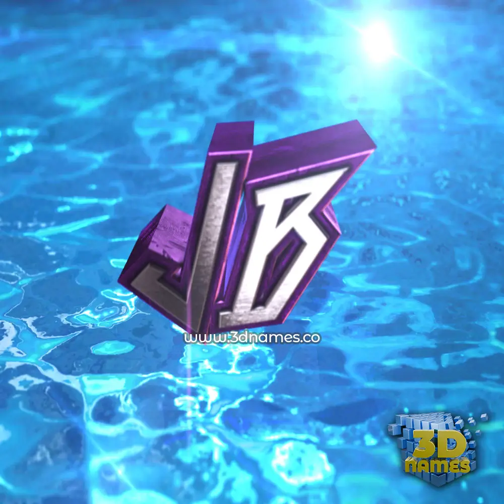 jb in Water 2015 style - 3D name wallpaper