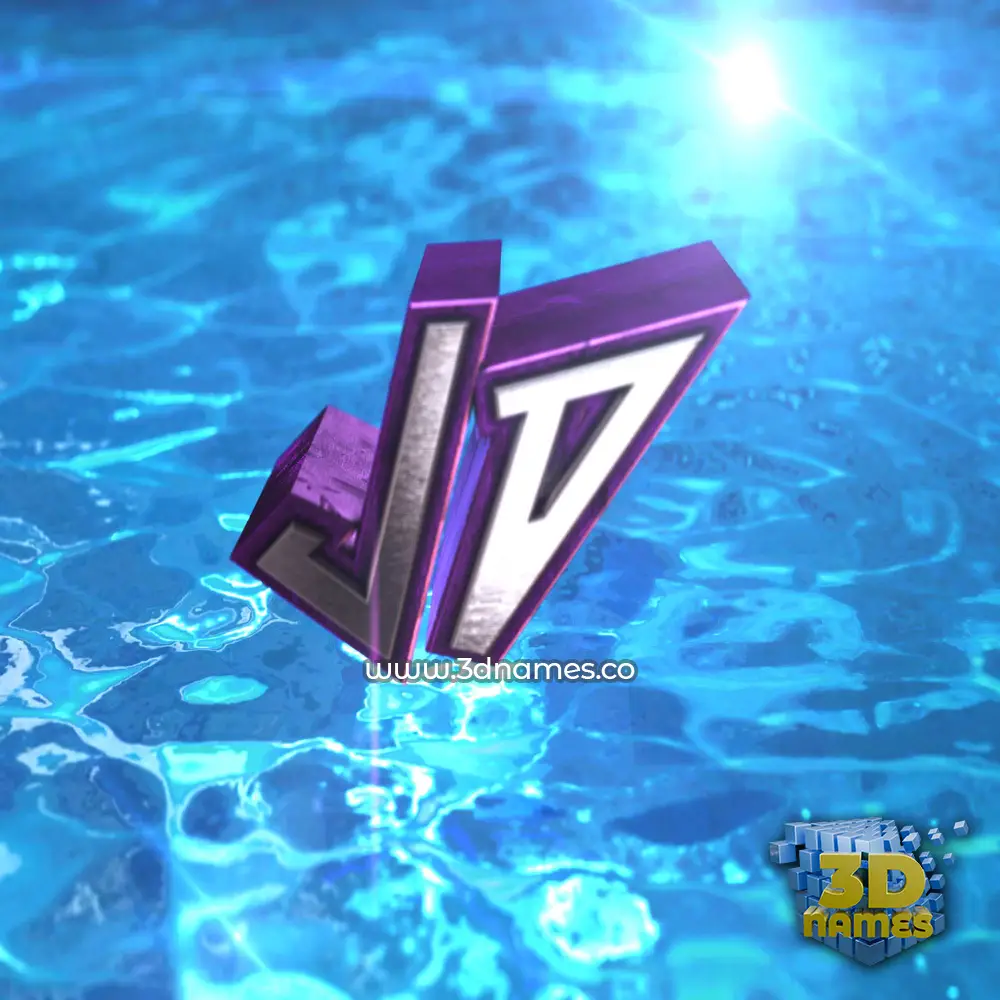 jd in Water 2015 style - 3D name wallpaper