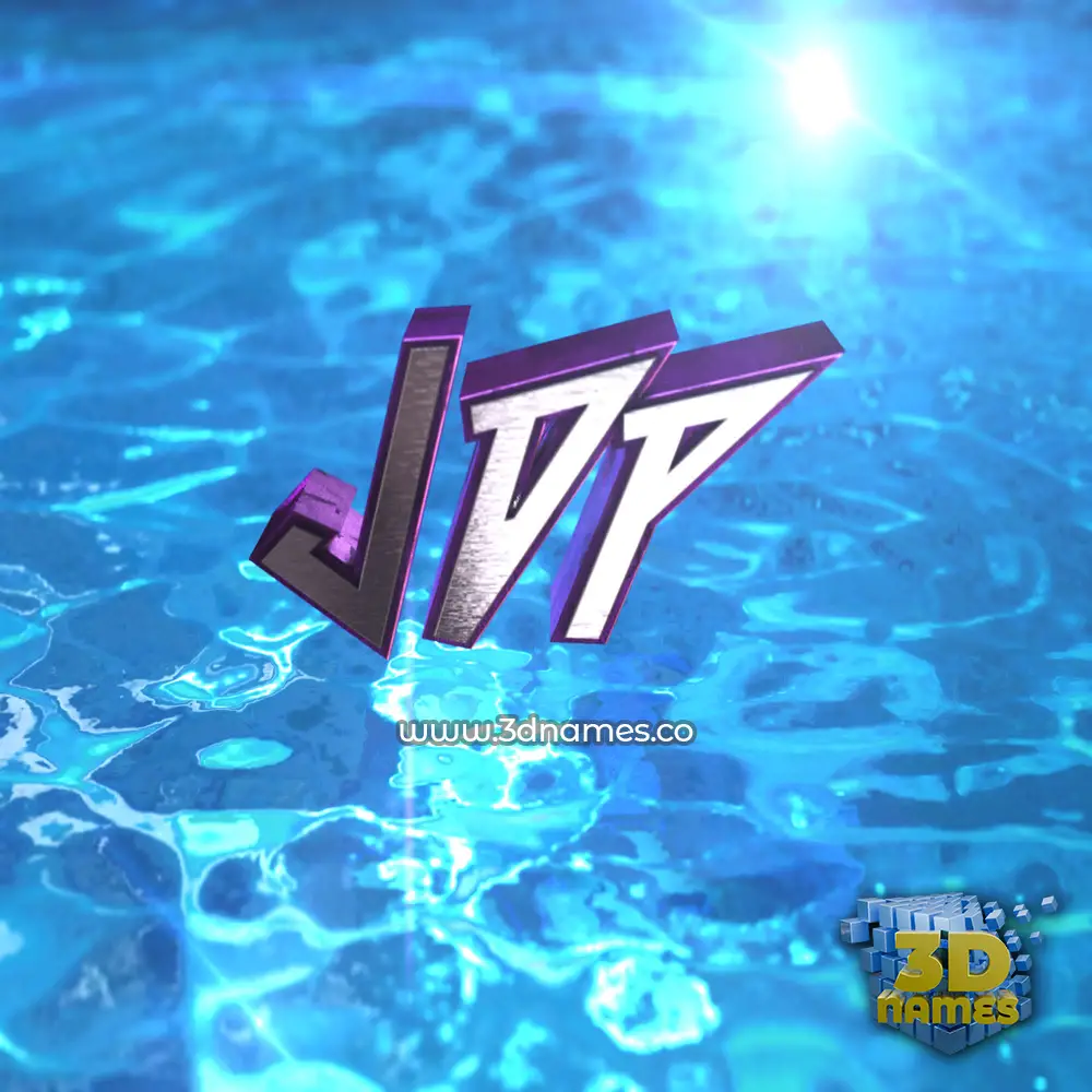 jdp in Water 2015 style - 3D name wallpaper