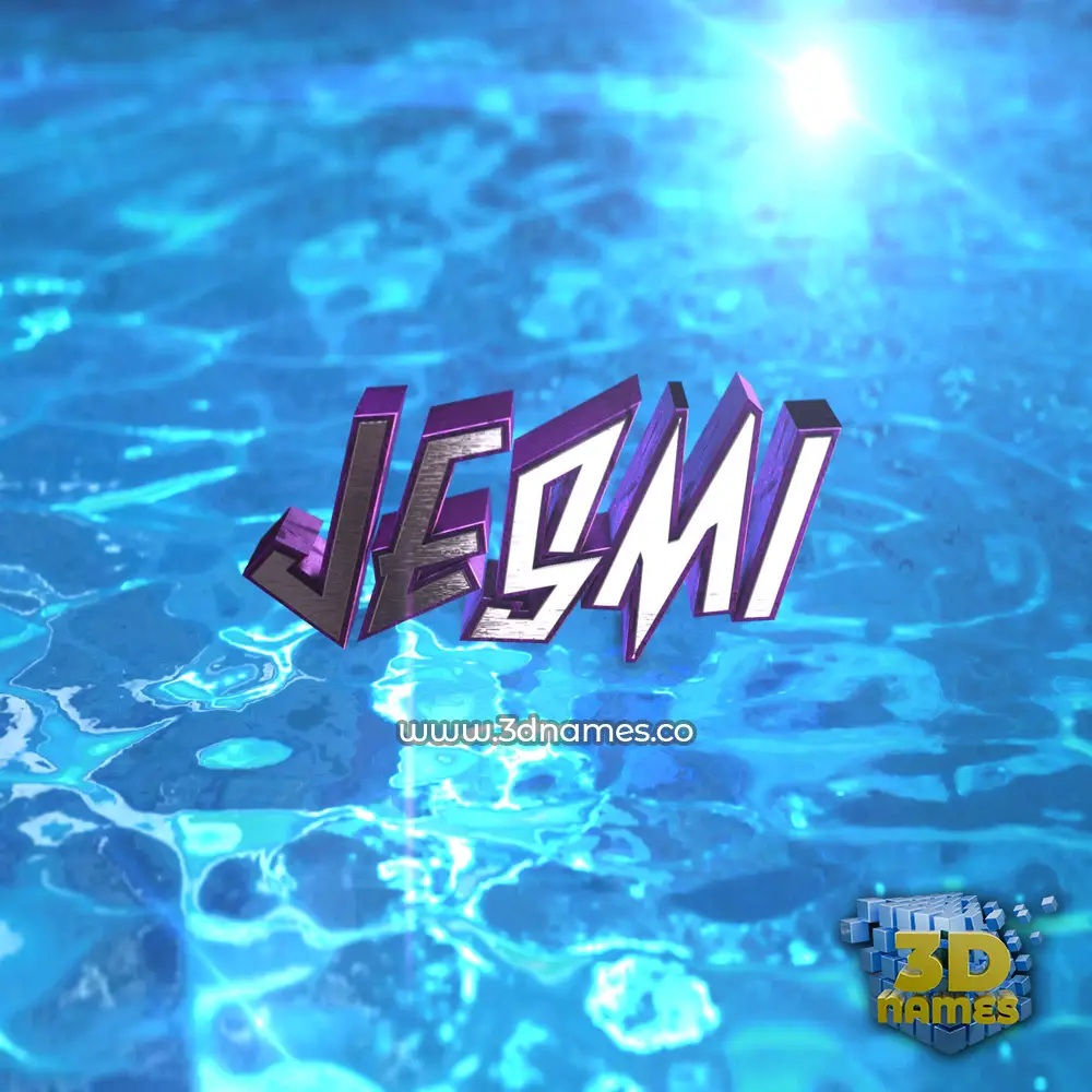 jesmi in Water 2015 style - 3D name wallpaper