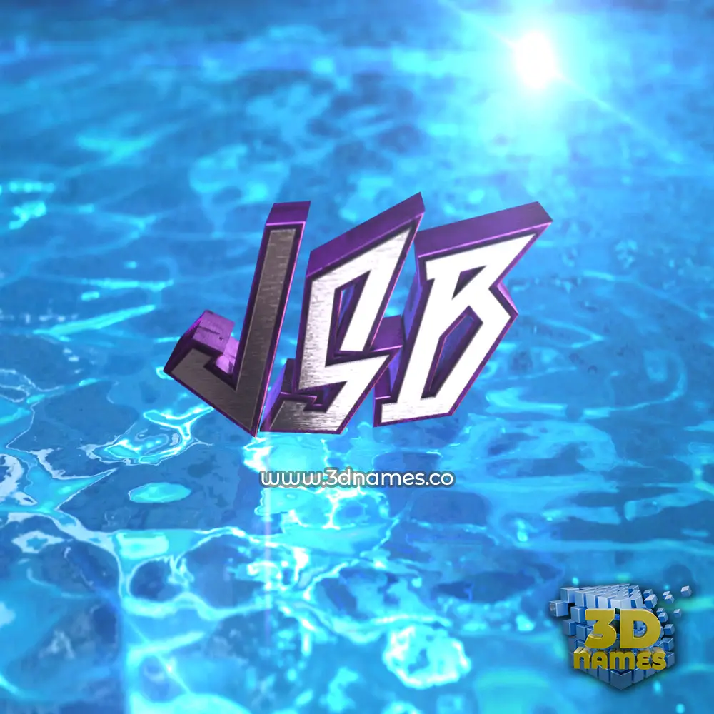 jsb in Water 2015 style - 3D name wallpaper