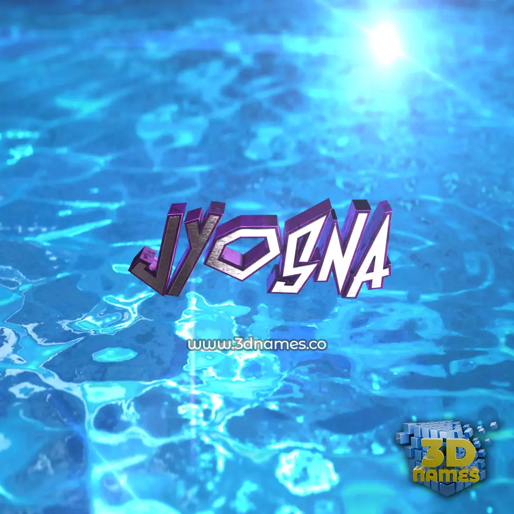 jyosna in Water 2015 style - 3D name wallpaper