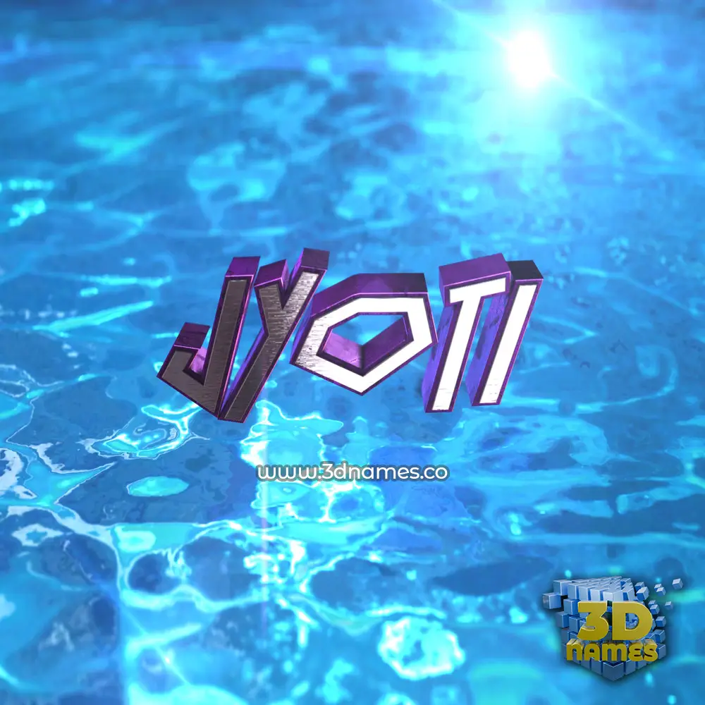 jyoti in Water 2015 style - 3D name wallpaper