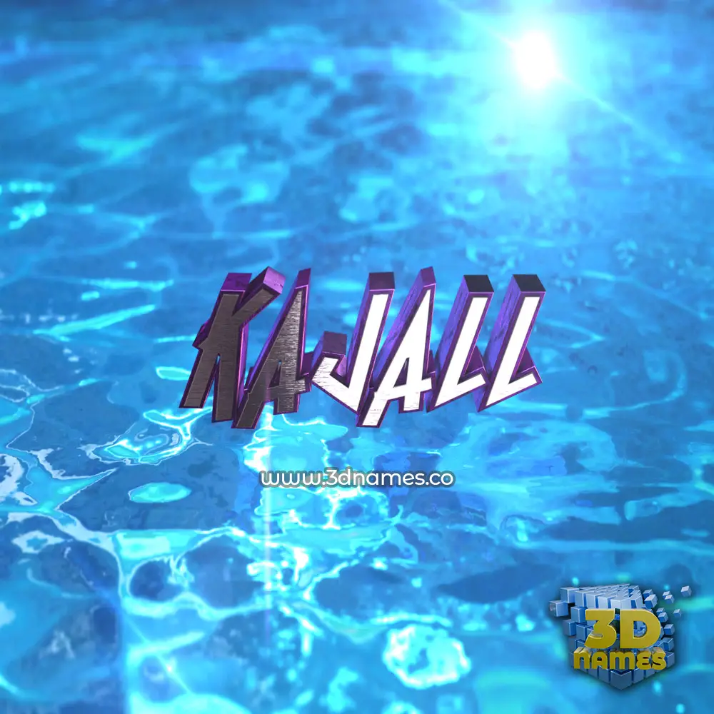 kajall in Water 2015 style - 3D name wallpaper