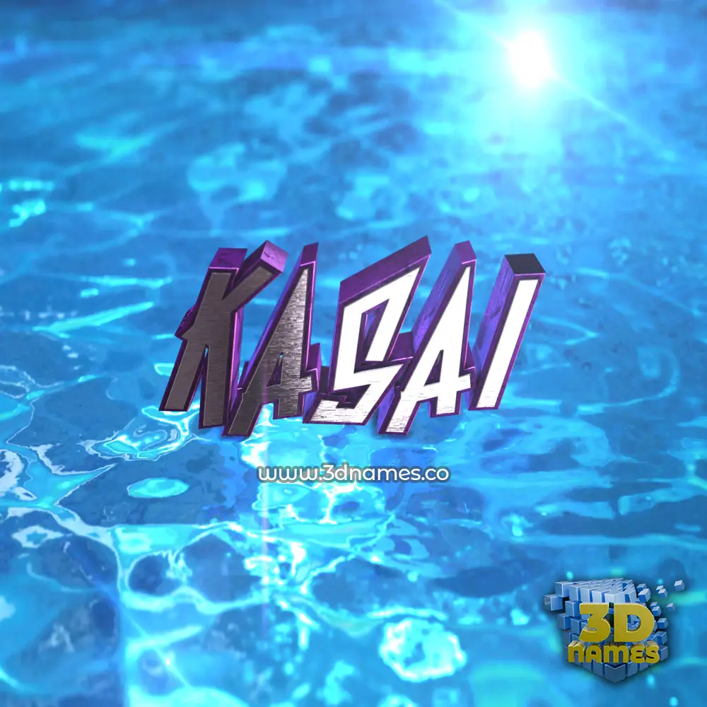 kasai in Water 2015 style - 3D name wallpaper