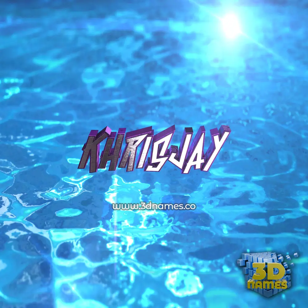khrisjay in Water 2015 style - 3D name wallpaper