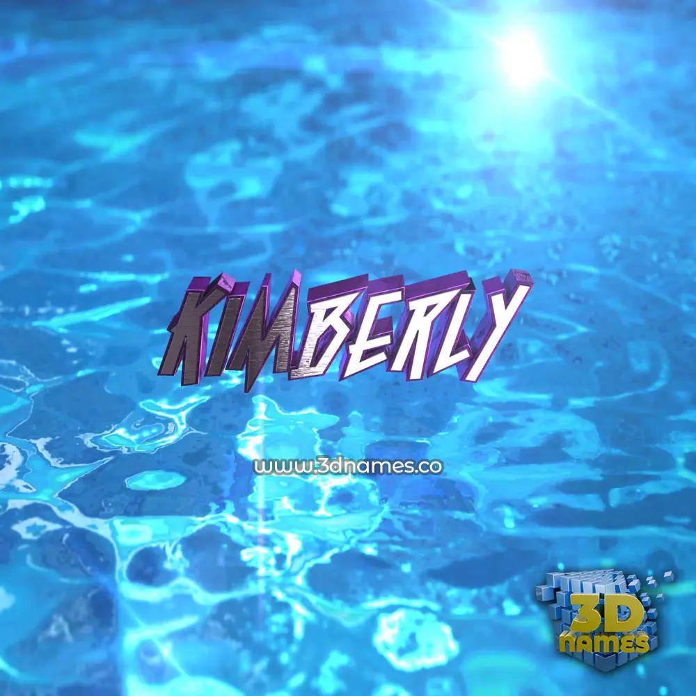 kimberly in Water 2015 style - 3D name wallpaper