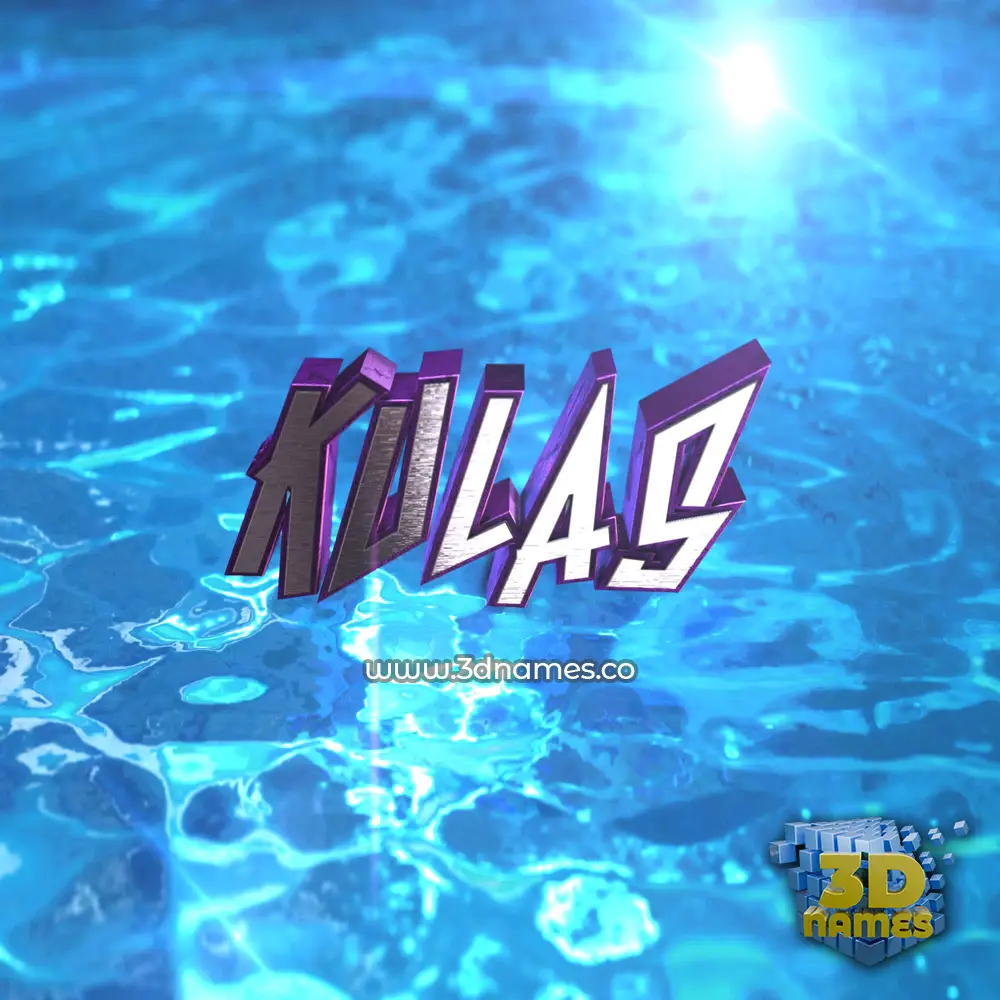 kulas in Water 2015 style - 3D name wallpaper