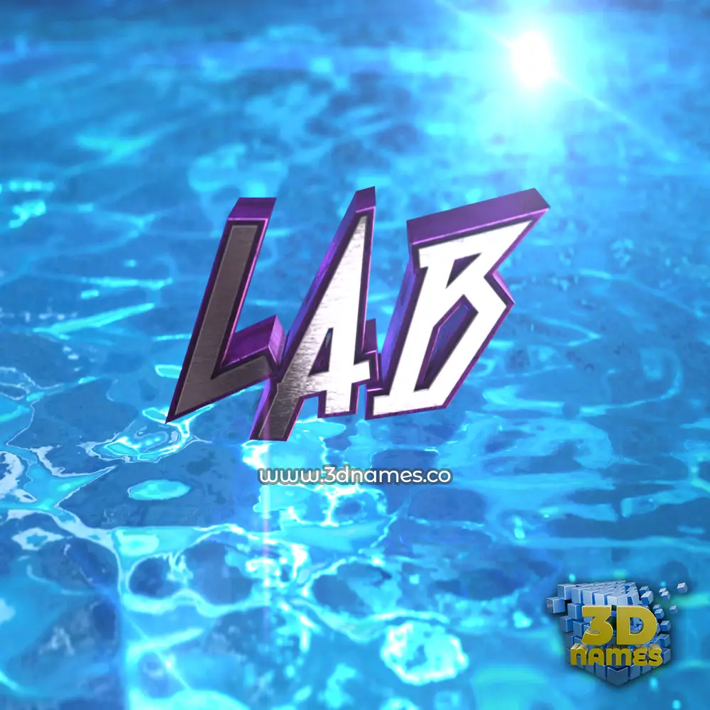 lab in Water 2015 style - 3D name wallpaper