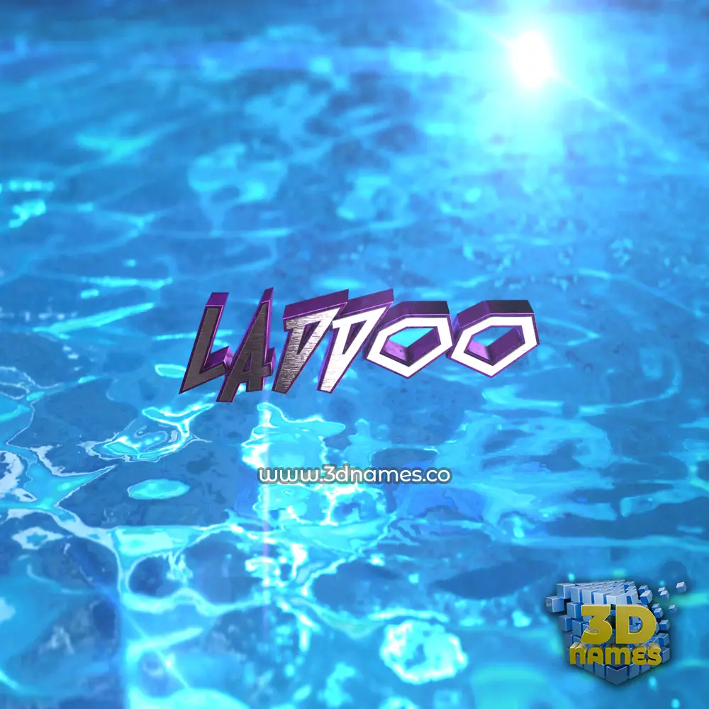 laddoo in Water 2015 style - 3D name wallpaper