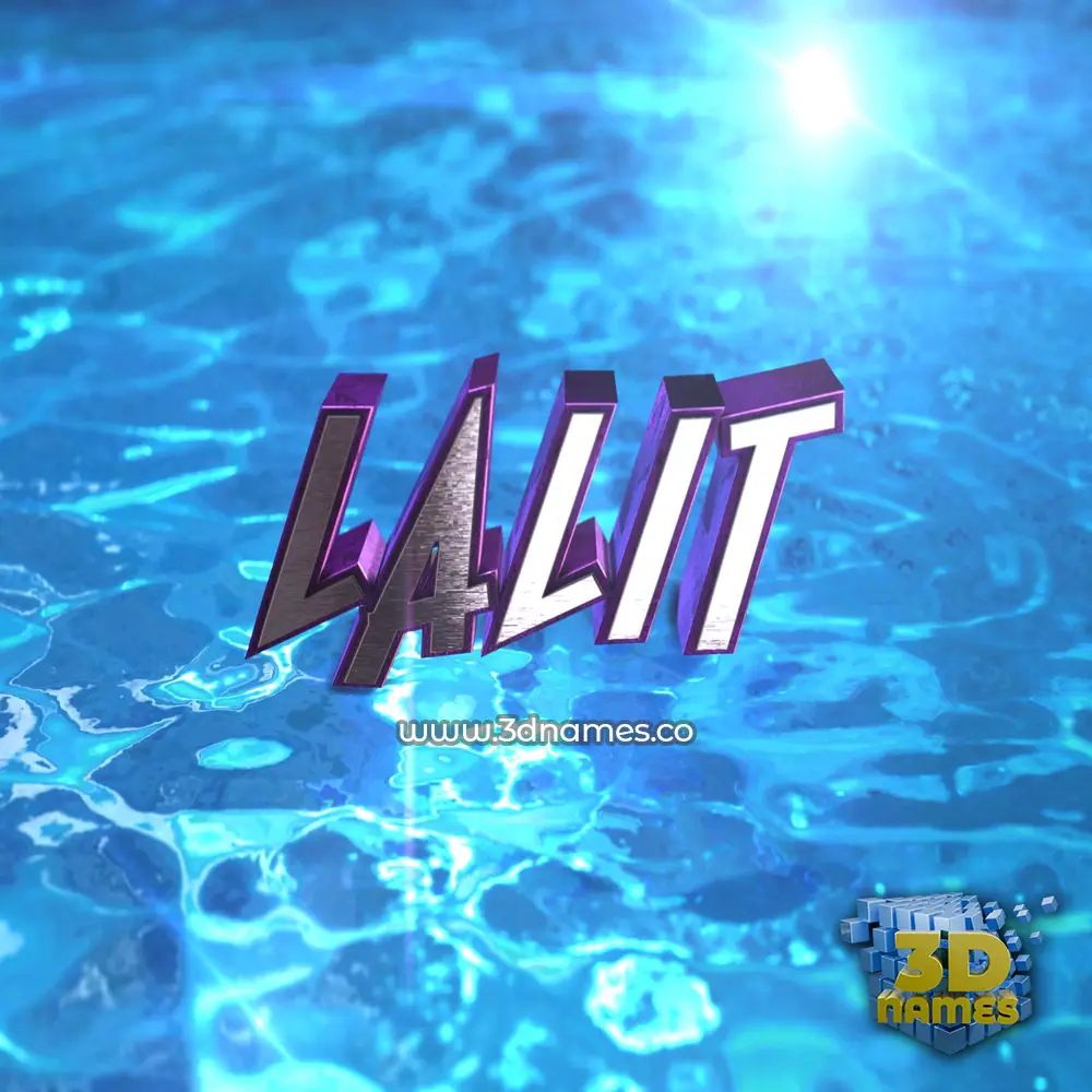 lalit in Water 2015 style - 3D name wallpaper