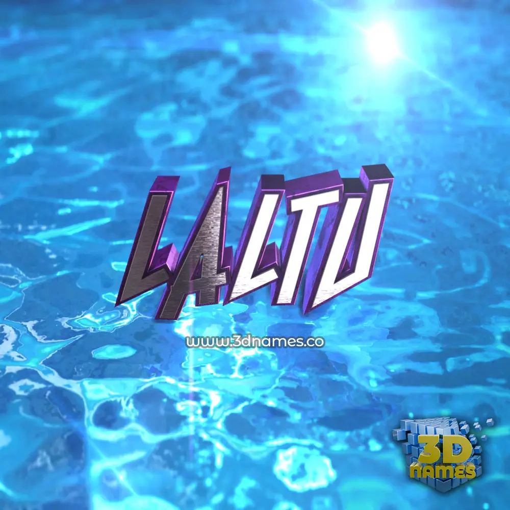 laltu in Water 2015 style - 3D name wallpaper