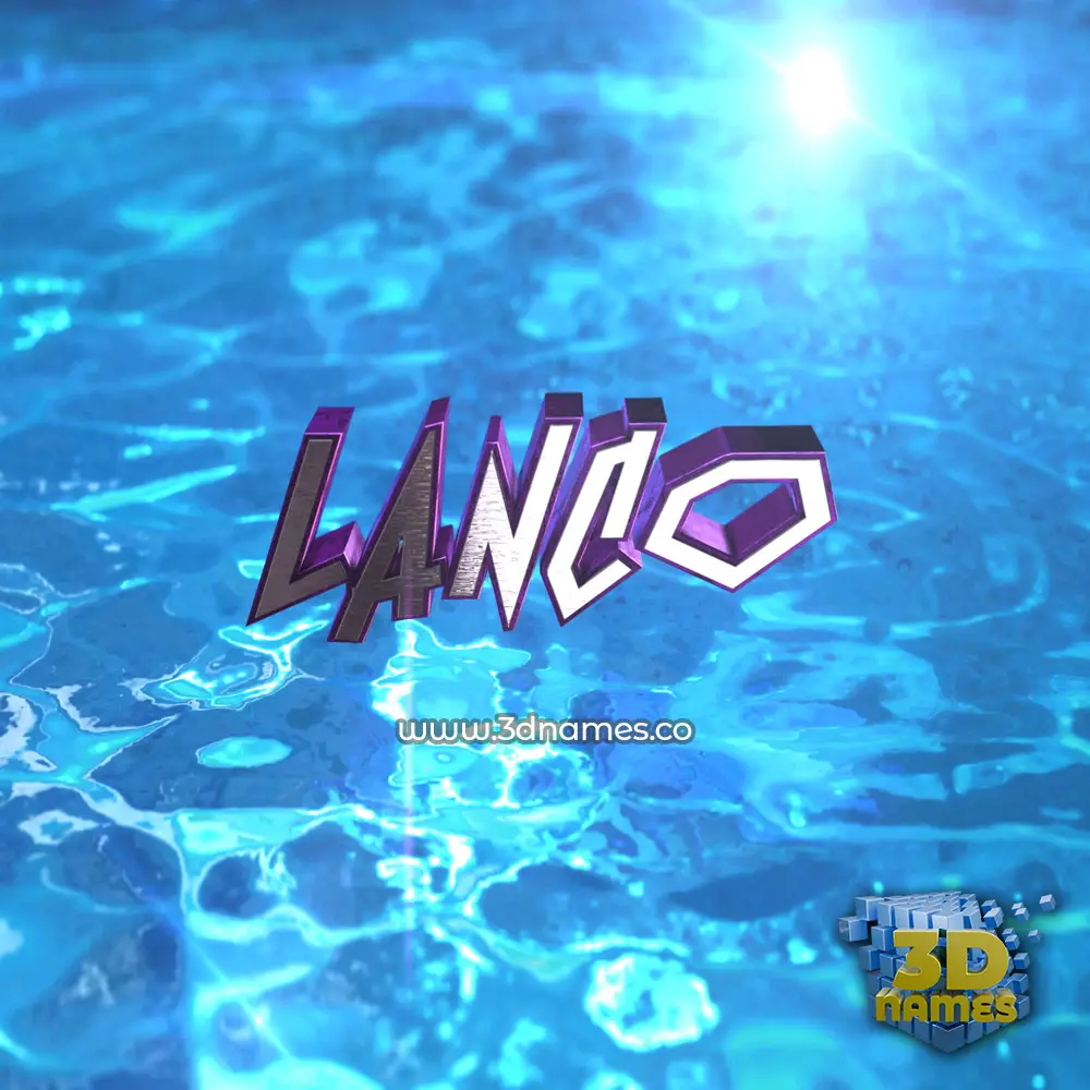 lanco in Water 2015 style - 3D name wallpaper
