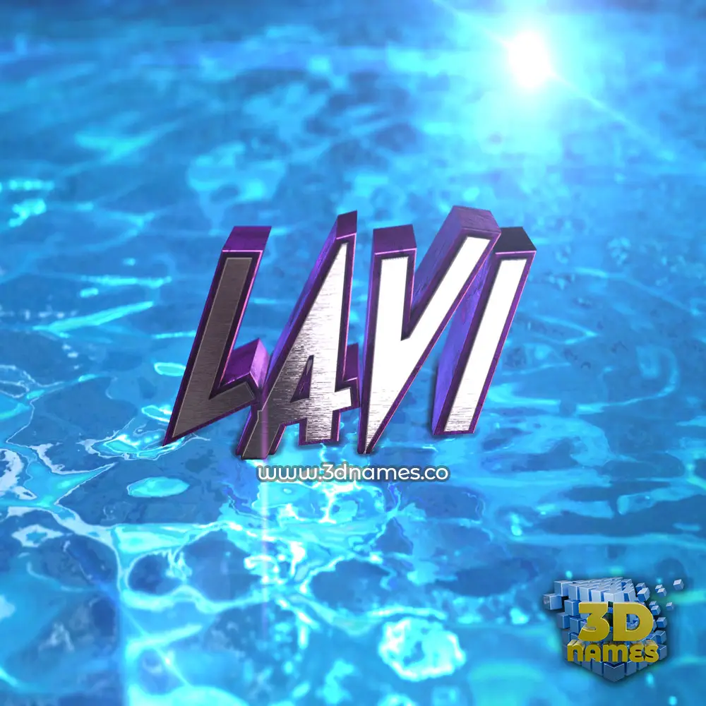 lavi in Water 2015 style - 3D name wallpaper