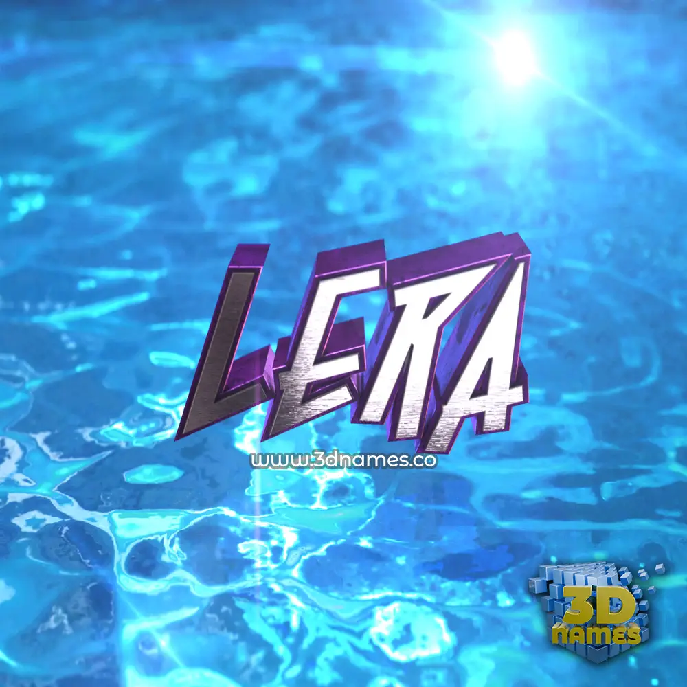 lera in Water 2015 style - 3D name wallpaper
