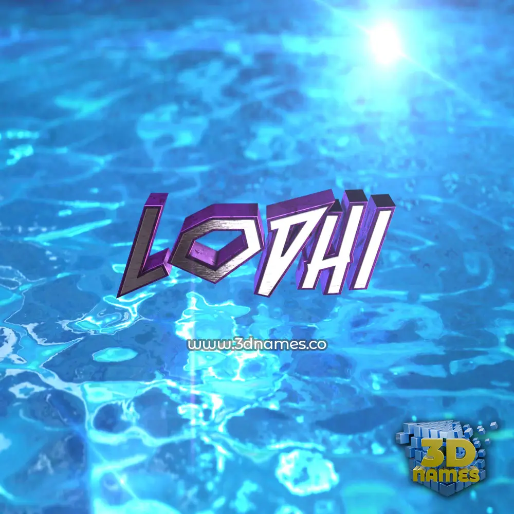 lodhi in Water 2015 style - 3D name wallpaper