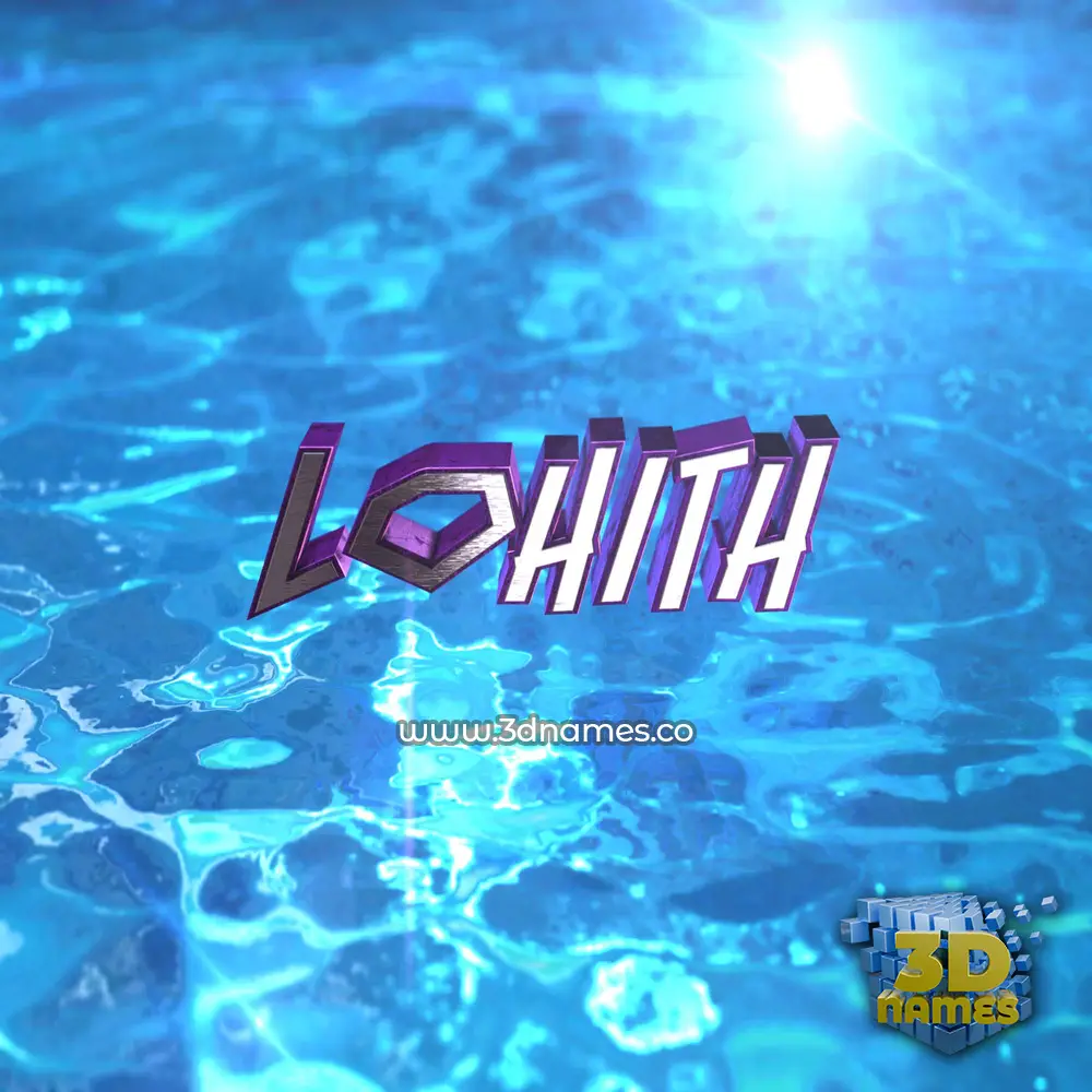 lohith in Water 2015 style - 3D name wallpaper