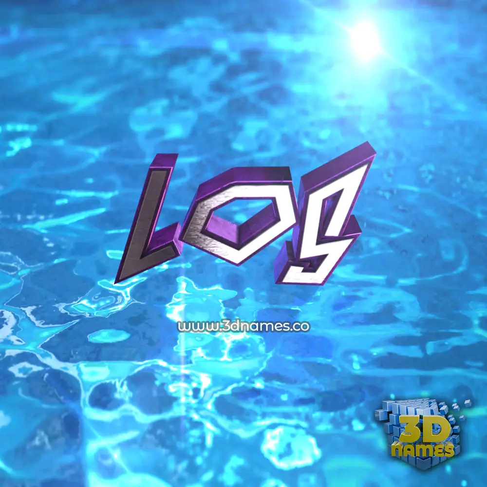 los in Water 2015 style - 3D name wallpaper