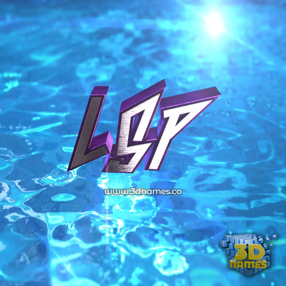 lsp in Water 2015 style - 3D name wallpaper