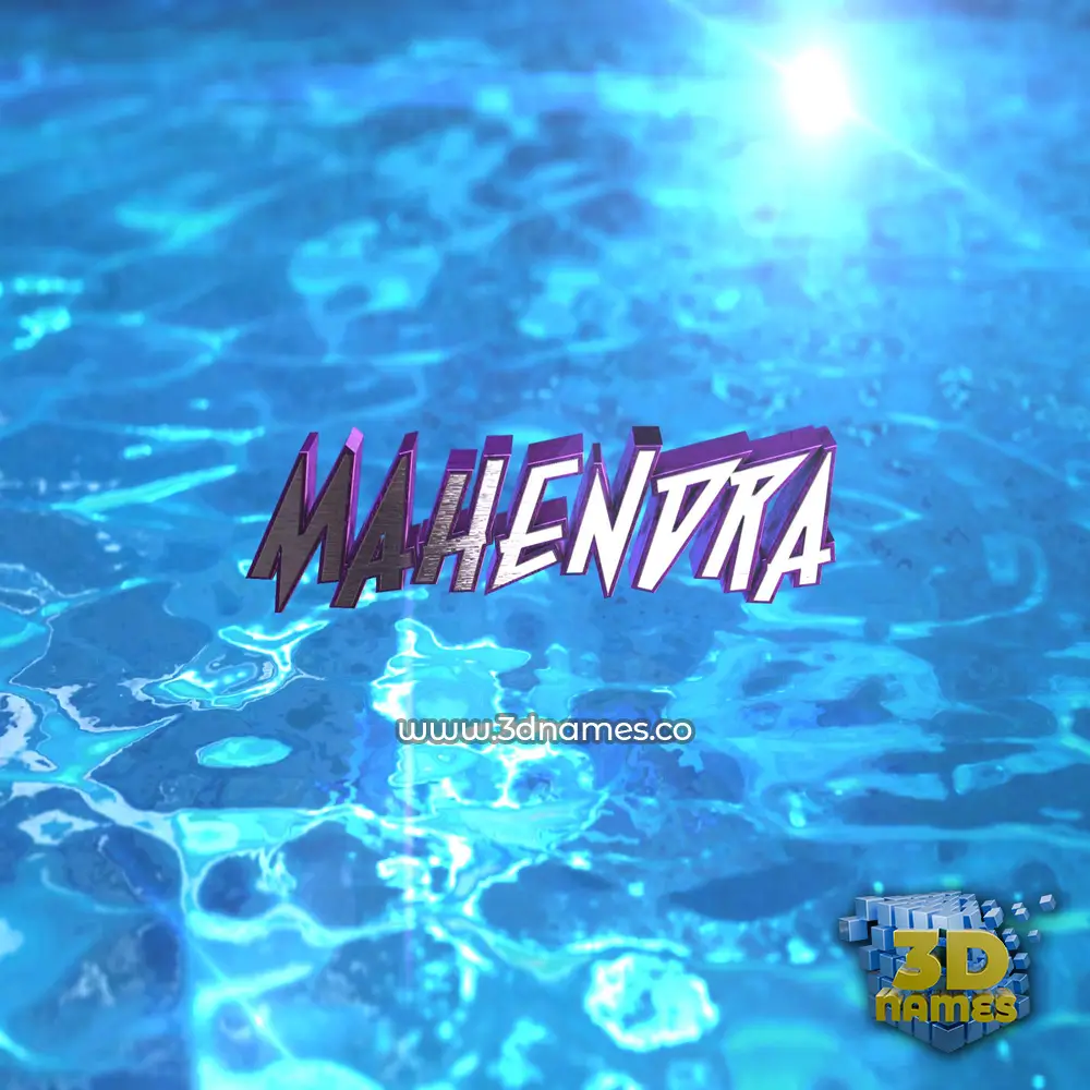 mahendra in Water 2015 style - 3D name wallpaper