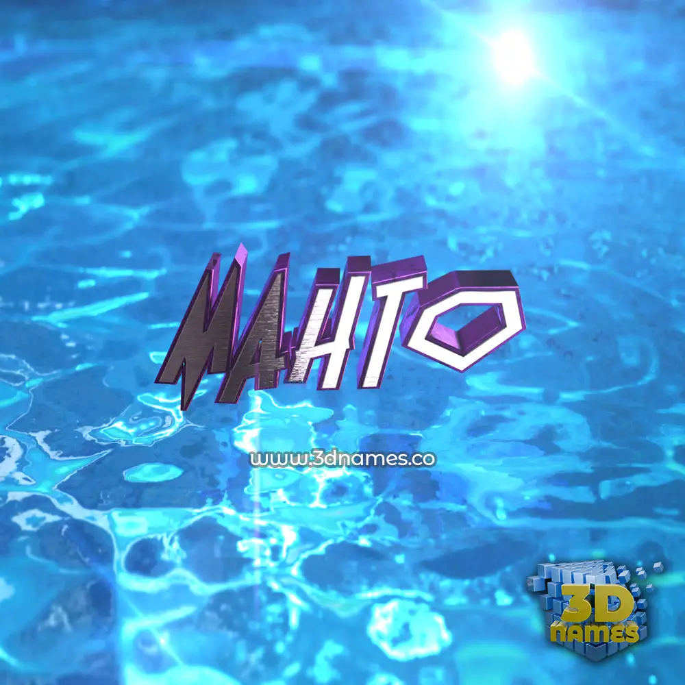 mahto in Water 2015 style - 3D name wallpaper