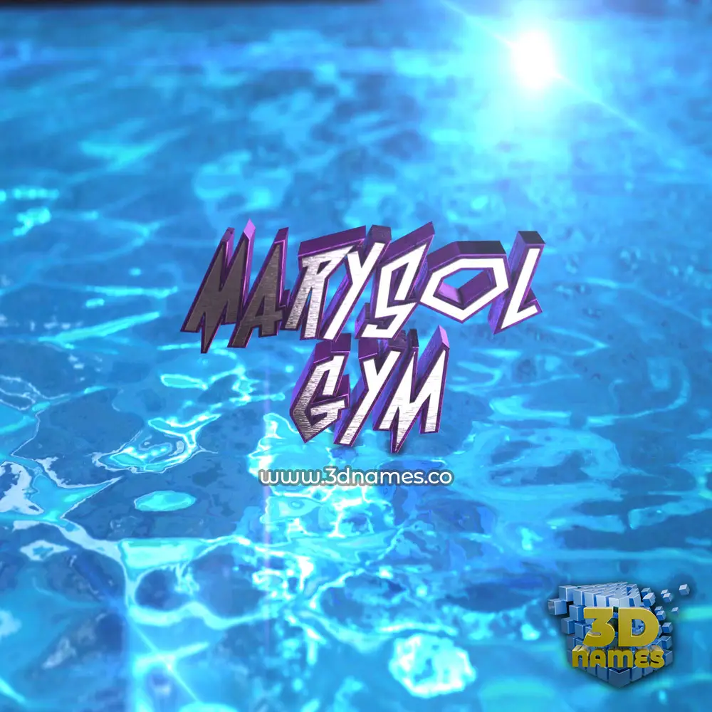 marysol gym in Water 2015 style - 3D name wallpaper
