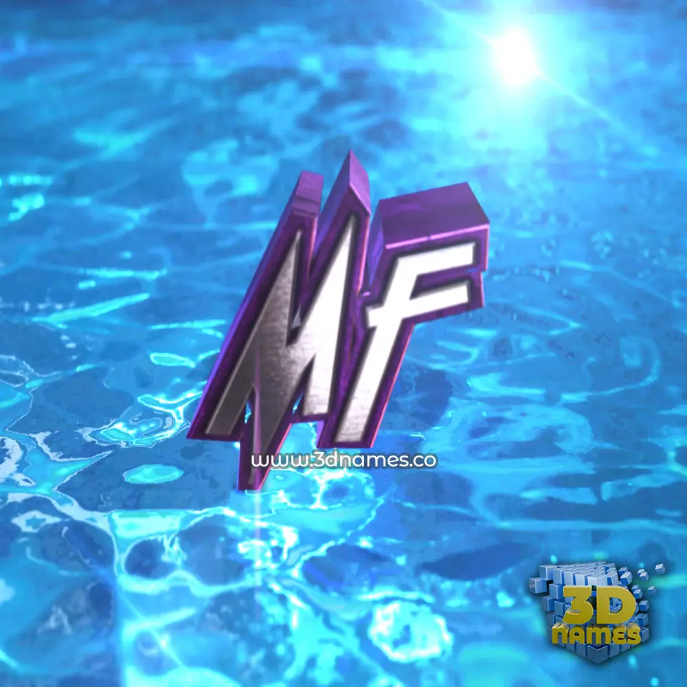 mf in Water 2015 style - 3D name wallpaper