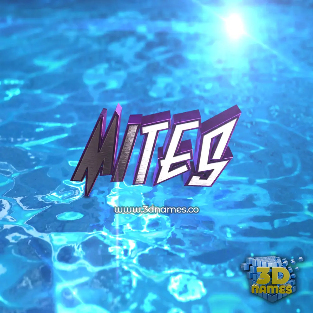 mites in Water 2015 style - 3D name wallpaper