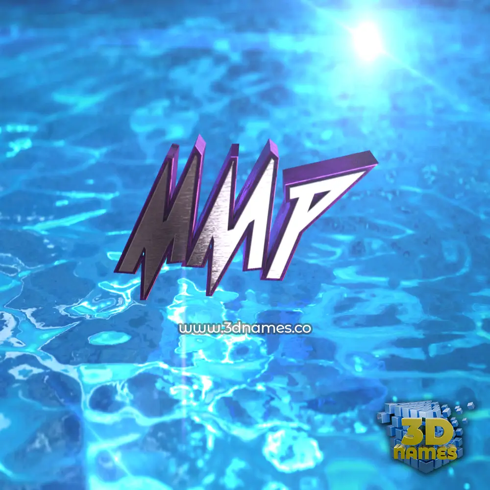mmp in Water 2015 style - 3D name wallpaper
