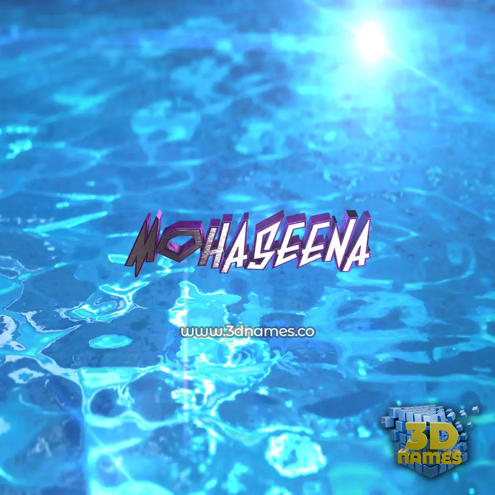 mohaseena in Water 2015 style - 3D name wallpaper